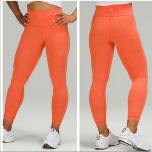 Orange lululemon leggings